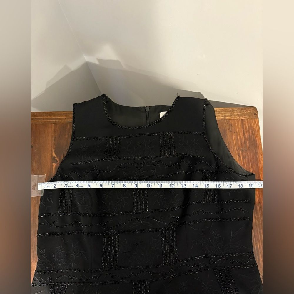 Karen Miller New York Black Sleeveless Evening Gown Size 14 - Picture 5 of 13